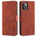 AZNS Skin Feel Calf Texture Horizontal Flip Leather Case with Card Slots & Holder & Wallet For iPhone 11 Pro(Brown)