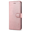 AZNS Skin Feel Calf Texture Horizontal Flip Leather Case with Card Slots & Holder & Wallet For iPhone 11 Pro(Rose Gold)