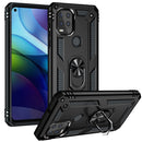 For Motorola Moto G Stylus 5G / 2021 Shockproof TPU + PC Protective Case with 360 Degree Rotating Holder(Black)