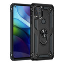 For Motorola Moto G Stylus 5G / 2021 Shockproof TPU + PC Protective Case with 360 Degree Rotating Holder(Black)