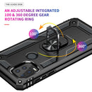 For Motorola Moto G Stylus 5G / 2021 Shockproof TPU + PC Protective Case with 360 Degree Rotating Holder(Black)