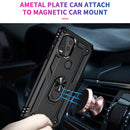 For Motorola Moto G Stylus 5G / 2021 Shockproof TPU + PC Protective Case with 360 Degree Rotating Holder(Black)