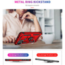 For Motorola Moto G Stylus 5G / 2021 Shockproof TPU + PC Protective Case with 360 Degree Rotating Holder(Red)