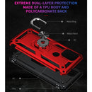 For Motorola Moto G Stylus 5G / 2021 Shockproof TPU + PC Protective Case with 360 Degree Rotating Holder(Red)