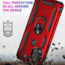 For Motorola Moto G Stylus 5G / 2021 Shockproof TPU + PC Protective Case with 360 Degree Rotating Holder(Red)