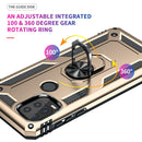 For Motorola Moto G Stylus 5G / 2021 Shockproof TPU + PC Protective Case with 360 Degree Rotating Holder(Gold)