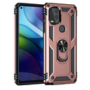 For Motorola Moto G Stylus 5G / 2021 Shockproof TPU + PC Protective Case with 360 Degree Rotating Holder(Rose Gold)
