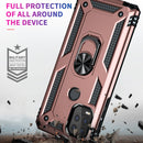 For Motorola Moto G Stylus 5G / 2021 Shockproof TPU + PC Protective Case with 360 Degree Rotating Holder(Rose Gold)
