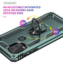 For Motorola Moto G Stylus 5G / 2021 Shockproof TPU + PC Protective Case with 360 Degree Rotating Holder(Dark Green)