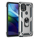 For Motorola Moto G Stylus 5G / 2021 Shockproof TPU + PC Protective Case with 360 Degree Rotating Holder(Silver)