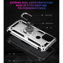 For Motorola Moto G Stylus 5G / 2021 Shockproof TPU + PC Protective Case with 360 Degree Rotating Holder(Silver)