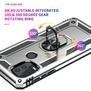 For Motorola Moto G Stylus 5G / 2021 Shockproof TPU + PC Protective Case with 360 Degree Rotating Holder(Silver)