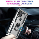 For Motorola Moto G Stylus 5G / 2021 Shockproof TPU + PC Protective Case with 360 Degree Rotating Holder(Silver)