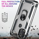 For Motorola Moto G Stylus 5G / 2021 Shockproof TPU + PC Protective Case with 360 Degree Rotating Holder(Silver)