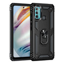 For Motorola Moto G60 / G40 Fusion Shockproof TPU + PC Protective Case with 360 Degree Rotating Holder(Black)