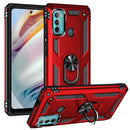 For Motorola Moto G60 / G40 Fusion Shockproof TPU + PC Protective Case with 360 Degree Rotating Holder(Red)