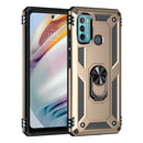 For Motorola Moto G60 / G40 Fusion Shockproof TPU + PC Protective Case with 360 Degree Rotating Holder(Gold)