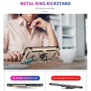 For Motorola Moto G60 / G40 Fusion Shockproof TPU + PC Protective Case with 360 Degree Rotating Holder(Gold)