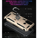 For Motorola Moto G60 / G40 Fusion Shockproof TPU + PC Protective Case with 360 Degree Rotating Holder(Gold)