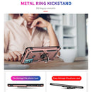For Motorola Moto G60 / G40 Fusion Shockproof TPU + PC Protective Case with 360 Degree Rotating Holder(Rose Gold)