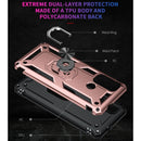 For Motorola Moto G60 / G40 Fusion Shockproof TPU + PC Protective Case with 360 Degree Rotating Holder(Rose Gold)