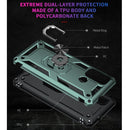 For Motorola Moto G60 / G40 Fusion Shockproof TPU + PC Protective Case with 360 Degree Rotating Holder(Dark Green)