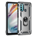 For Motorola Moto G60 / G40 Fusion Shockproof TPU + PC Protective Case with 360 Degree Rotating Holder(Silver)