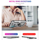 For Motorola Moto G60 / G40 Fusion Shockproof TPU + PC Protective Case with 360 Degree Rotating Holder(Silver)