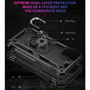 Shockproof TPU + PC Protective Case with 360 Degree Rotating Holder For iPhone 13(Black)