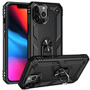 Shockproof TPU + PC Protective Case with 360 Degree Rotating Holder For iPhone 13 Pro Max(Black)