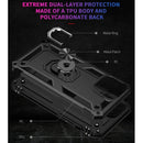 Shockproof TPU + PC Protective Case with 360 Degree Rotating Holder For iPhone 13 Pro Max(Black)
