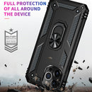 Shockproof TPU + PC Protective Case with 360 Degree Rotating Holder For iPhone 13 Pro Max(Black)