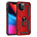 Shockproof TPU + PC Protective Case with 360 Degree Rotating Holder For iPhone 13 Pro Max(Red)