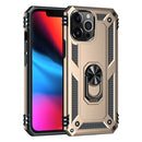 Shockproof TPU + PC Protective Case with 360 Degree Rotating Holder For iPhone 13 Pro Max(Gold)