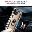 Shockproof TPU + PC Protective Case with 360 Degree Rotating Holder For iPhone 13 Pro Max(Gold)