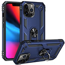 Shockproof TPU + PC Protective Case with 360 Degree Rotating Holder For iPhone 13 Pro Max(Blue)