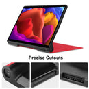 For Lenovo Yoga Pad Pro 13 inch YF K606F Custer Texture Horizontal Flip PU Leather Case with Holder(Red)