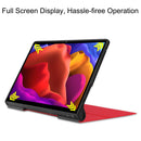 For Lenovo Yoga Pad Pro 13 inch YF K606F Custer Texture Horizontal Flip PU Leather Case with Holder(Red)