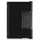 For Lenovo Yoga Pad Pro 13 inch YF K606F Custer Texture Horizontal Flip PU Leather Case with Holder(Dark Green)