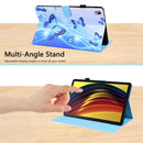 For Lenovo Tab P11 TB-J606F Animal Pattern Horizontal Flip Leather Case with Holder & Card Slots & Photo Frame(Blue Butterfly)