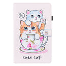 For Lenovo Tab P11 TB-J606F Animal Pattern Horizontal Flip Leather Case with Holder & Card Slots & Photo Frame(Cat Brothers)