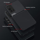 For OPPO K9 Classic Tilt Strip Grain Magnetic Shockproof PC + TPU Case(Dark Green)