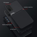 For OPPO Reno6 Pro 5G Classic Tilt Strip Grain Magnetic Shockproof PC + TPU Case(Black)
