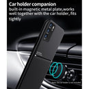For OPPO Reno6 Pro 5G Classic Tilt Strip Grain Magnetic Shockproof PC + TPU Case(Red)