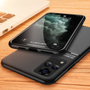 For vivo V21 Classic Tilt Strip Grain Magnetic Shockproof PC + TPU Case(Blue)