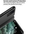 For vivo V21 Classic Tilt Strip Grain Magnetic Shockproof PC + TPU Case(Blue)