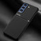 For Samsung Galaxy S21 FE Classic Tilt Strip Grain Magnetic Shockproof PC + TPU Case(Black)