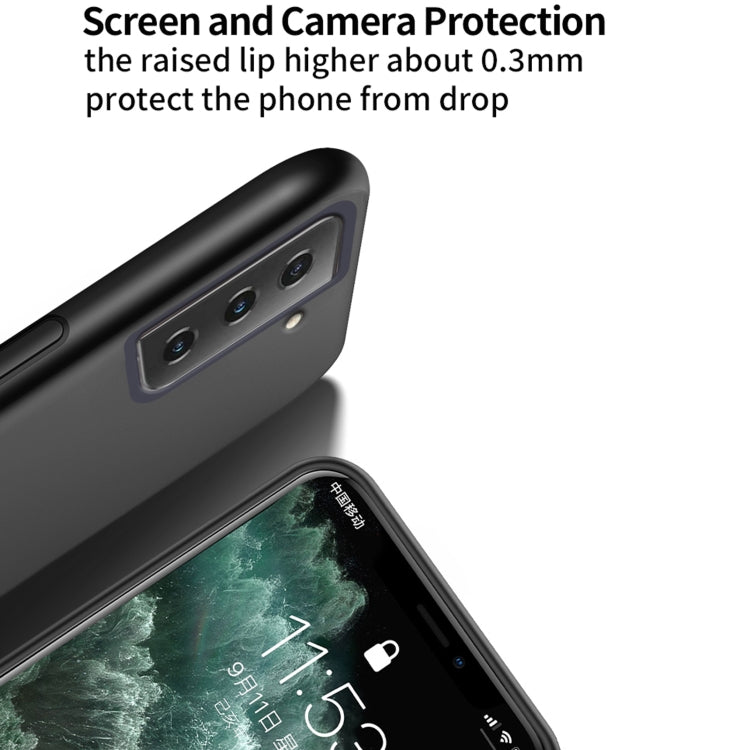 For Samsung Galaxy S21 FE Classic Tilt Strip Grain Magnetic Shockproof PC + TPU Case(Dark Green)