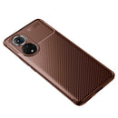 For Honor 50 Carbon Fiber Texture Shockproof TPU Case(Brown)