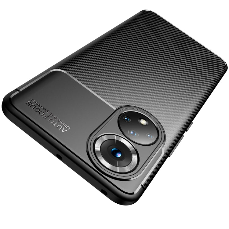 For Honor 50 Carbon Fiber Texture Shockproof TPU Case(Brown)